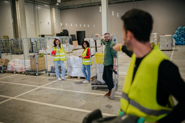 istock Warehouse worker happy with his job 1634582736