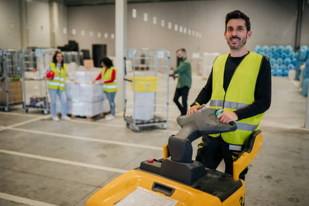 istock Warehouse worker happy with his job 1634587432