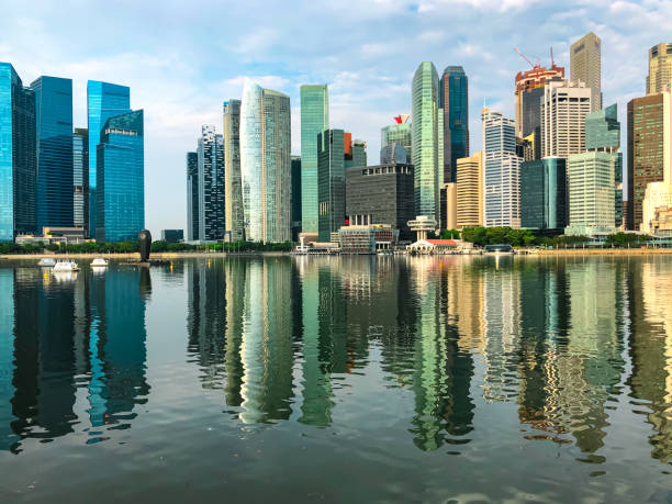 istock Ripples of Architecture: Mirrored shadow on the water 1634684374