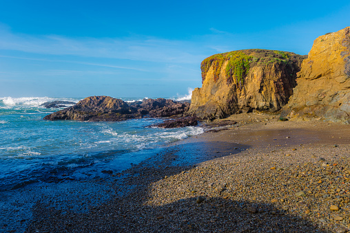 Seascape at Glass Beach, Fort Bragg, northern California.