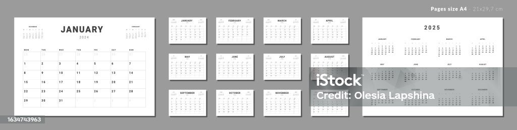 Kumpulan Halaman Bulanan Template Perencana Kalender 20242025 Tata Kumpulan Halaman Bulanan Template Perencana Kalender 20242025 Tata