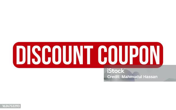 Red Discount Simple Red Discount Coupon Rubber Stamp Seal Vector Stock Illustration ...