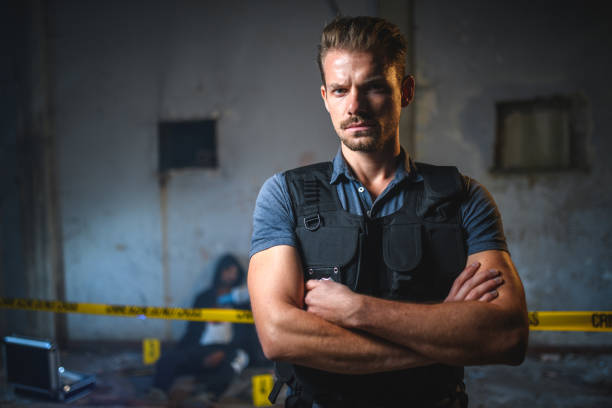 istock Handsome Male Detective On A Crime Scene 1634771651