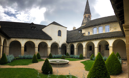 Historic Christian monastery Golden Crown Zlata Koruna, South Bohemia, Czech Republic, September 26, 2020