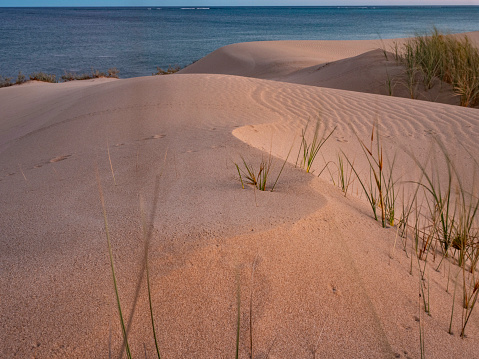 Sunset and sand dunes in Cape Range National Park Western Australia