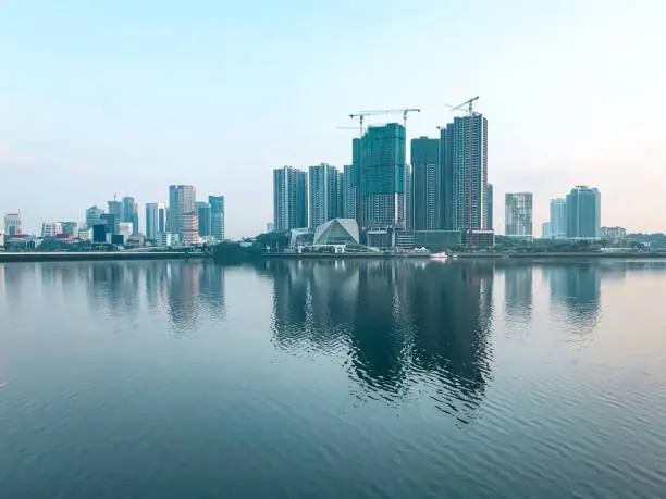 Photo of Reflection building on the water