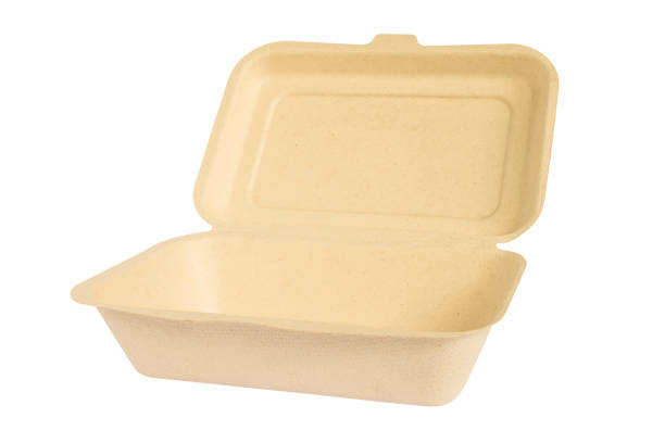 istock Environmental friendly paper container package, food recycle box, isolated over white with clipping path 1634950481
