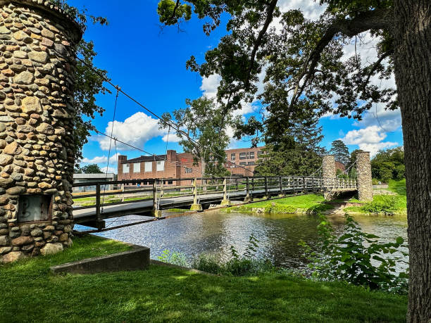 istock Shiawassee Heritage Bridge on Owosso, Michigan 1634979408