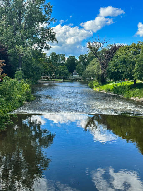 istock Shiawassee Heritage Bridge on Owosso, Michigan 1634979935