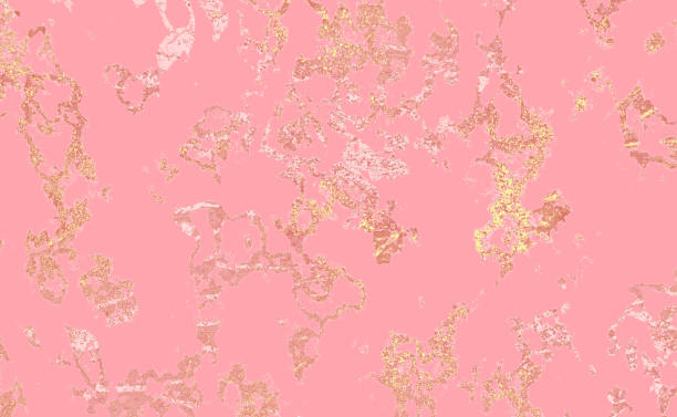 istock Abstract Pink liquid marble background with gold foil texture and glitter dust 1635107556