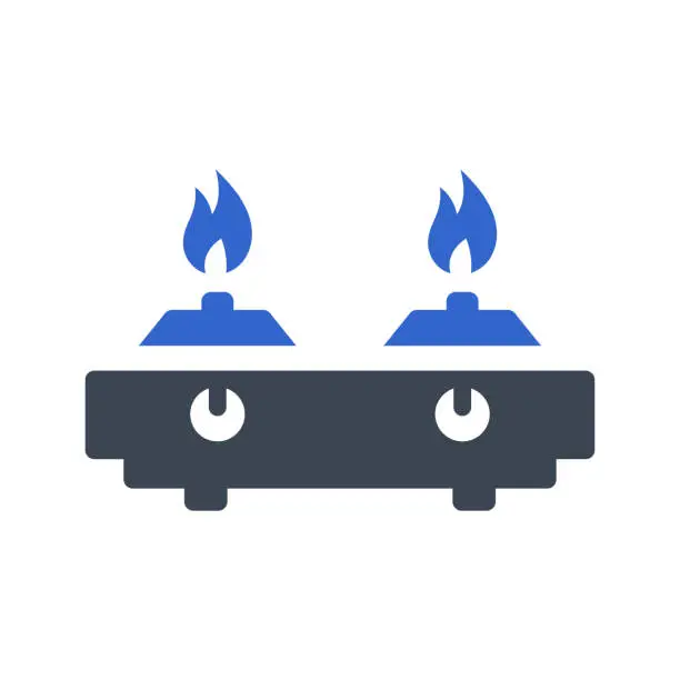 Vector illustration of Gas stove icon