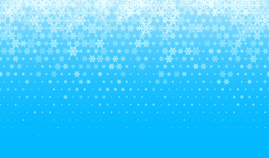 Seamless Rough Blue Christmas winter snowflake halftone pattern design background vector illustration for use on Christmas cards and wrapping paper designs.