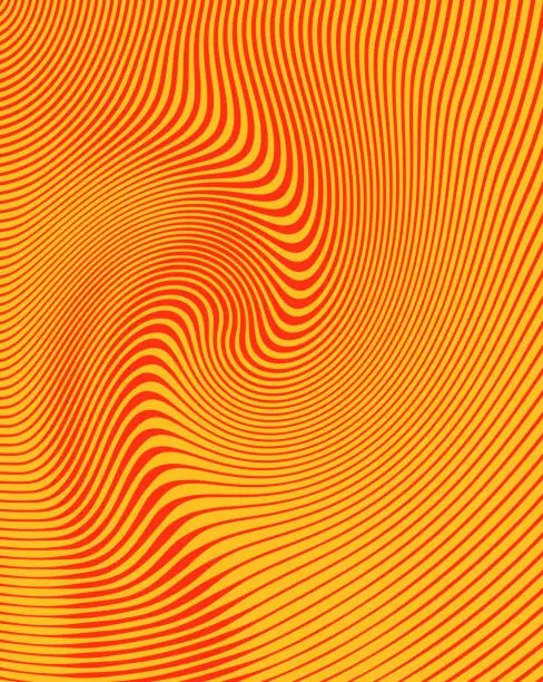 Vector illustration of Abstract Background of rippled, wavy lines