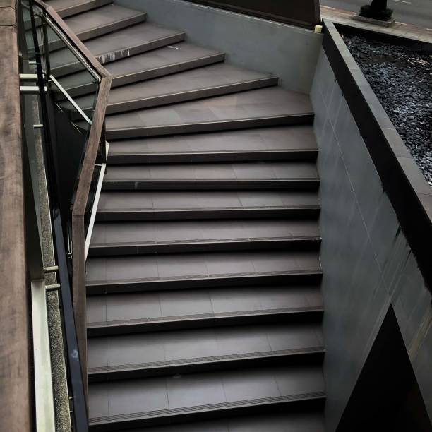istock stairs, handrails, wood, steel 1635182430