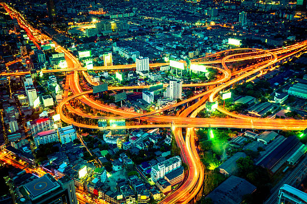 Motorway in Bangkok, Thailand.