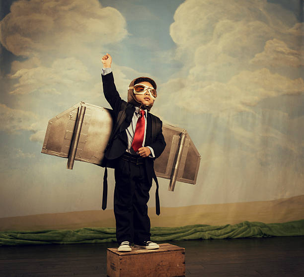 A young boy is ready to take your business to the next stratosphere.