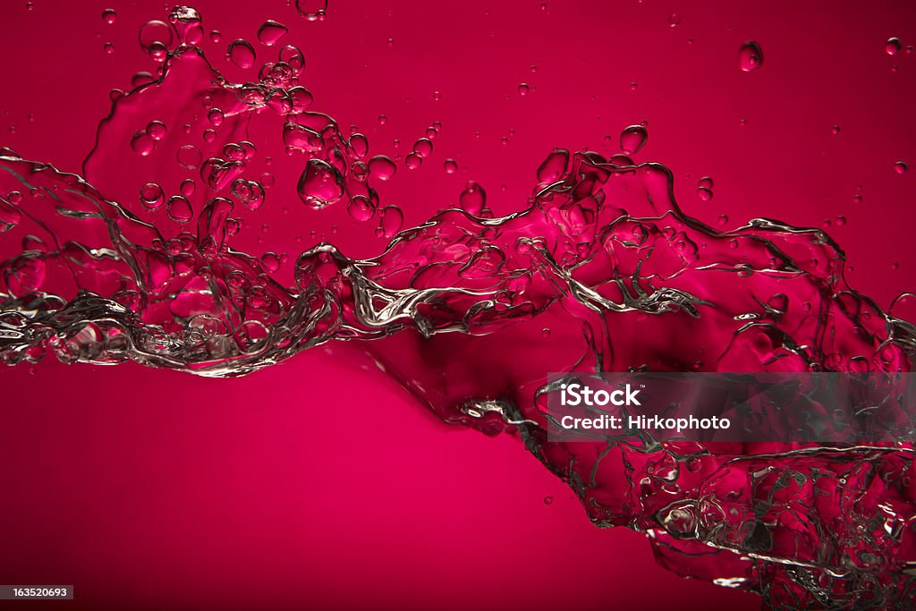 Salpicos de água-de-rosa - Royalty-free Vermelho Foto de stock