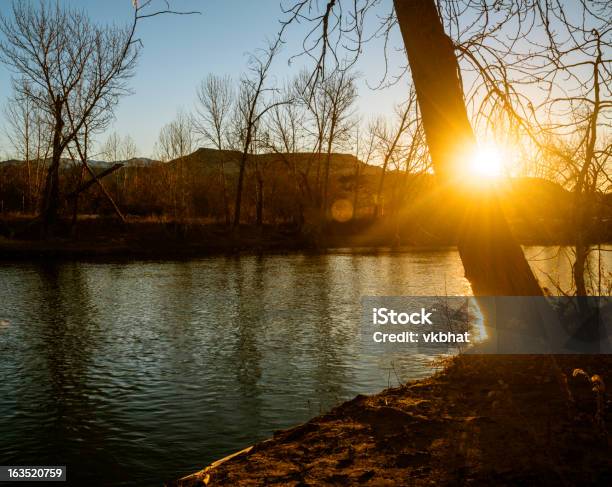 Rio Boise Nascer Do Sol - Fotografias de stock e mais imagens de Idaho - Idaho, Nascer do sol, Amanhecer