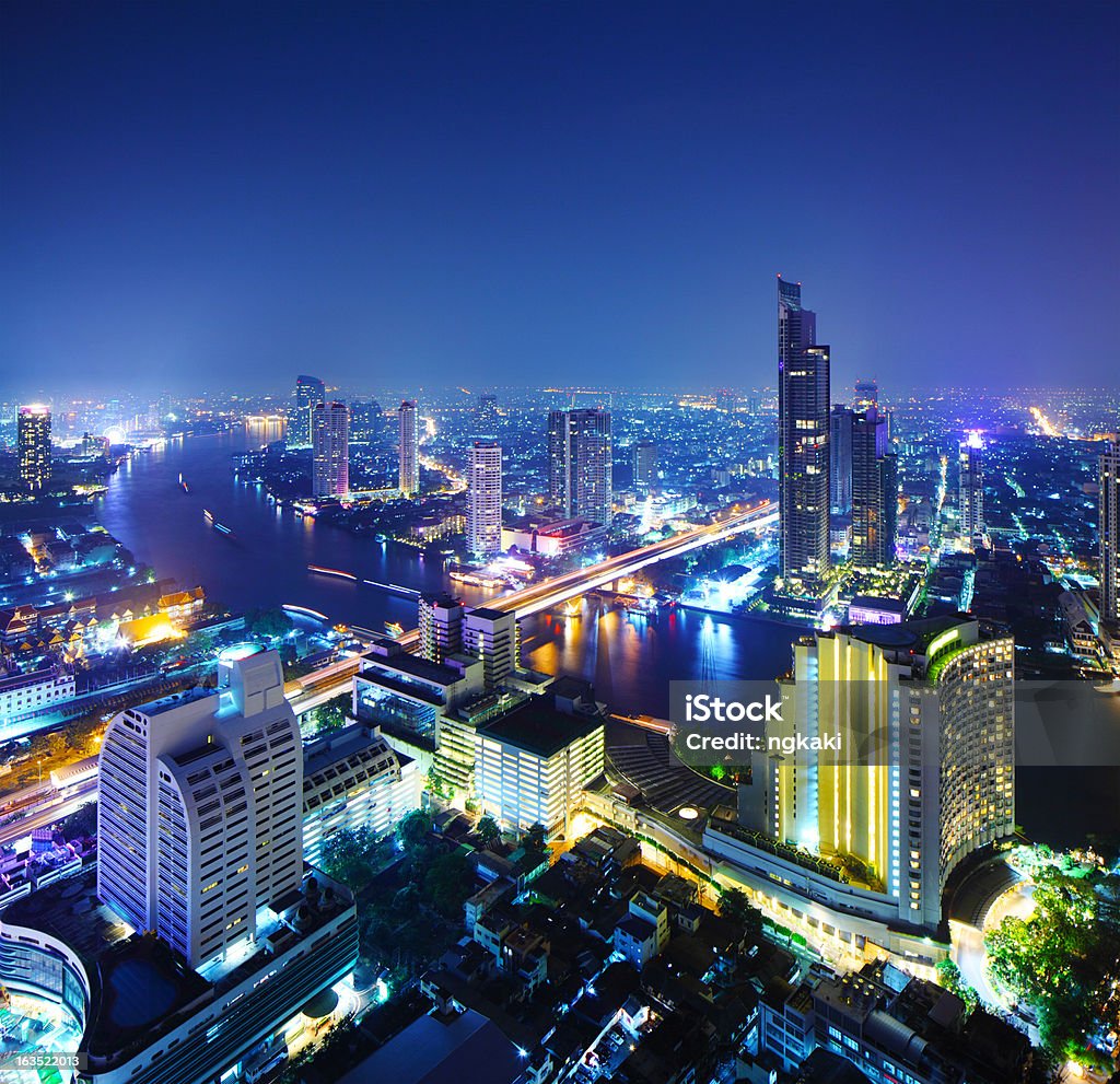 Panoramę Bangkok - Zbiór zdjęć royalty-free (Architektura)