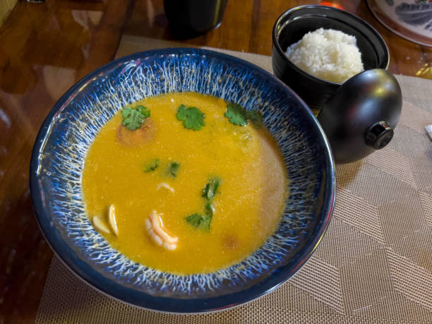 istock Tom yum soup in a japanese restaurant in Samarkand 1635236209