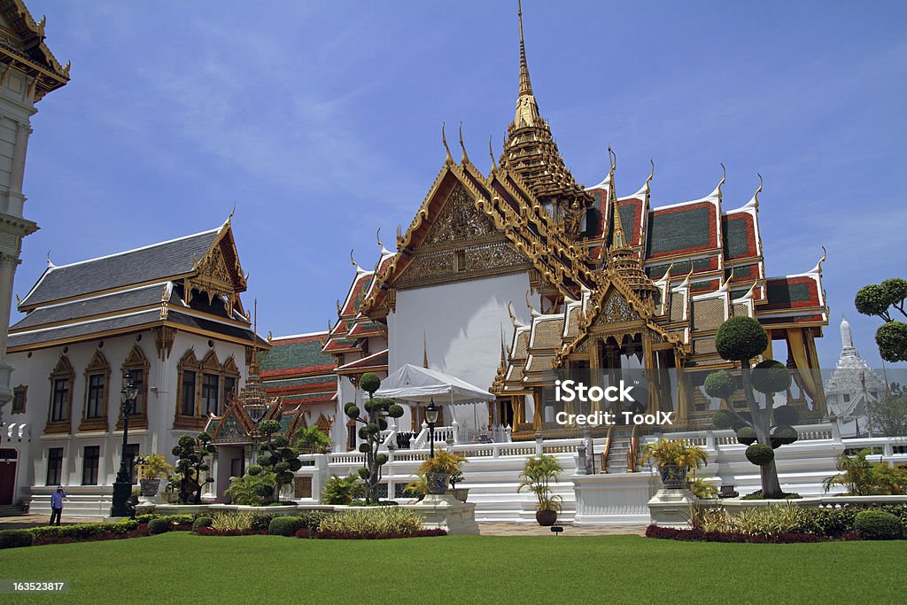 O Grand Palace, em Bangcoc - Foto de stock de Bangkok royalty-free