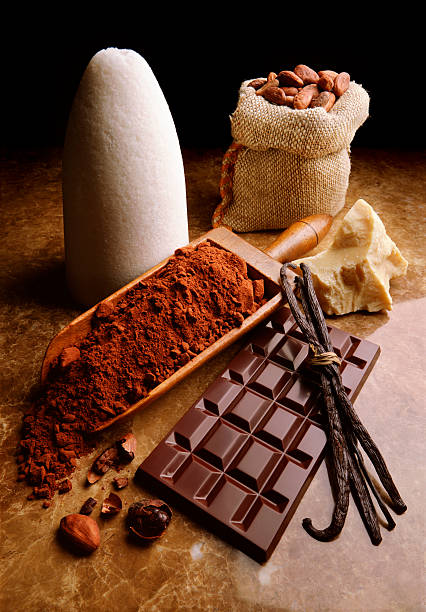 ingredientes de chocolate - chocolate beans - fotografias e filmes do acervo