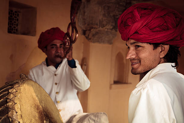 istock rajasthani performers at amber fort, jaipur 163526747