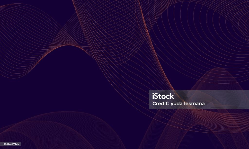 Abstract Wave Lines Background Stock Illustration - Download Image Now ...