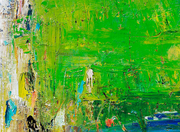 istock Abstract painted green art backgrounds. 163529476