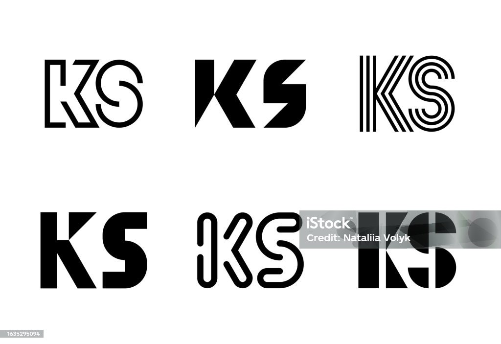 Ks Letras Ilustración de Conjunto De Logotipos De Letras Ks y más Vectores Libres ...