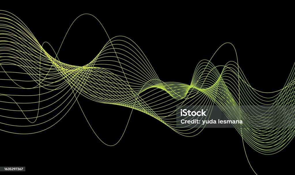 Line Wave Absrtact Abstract Wave Lines Background Stock Illustration - Download Image Now ...