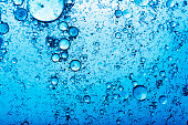 Blue bubbles abstract