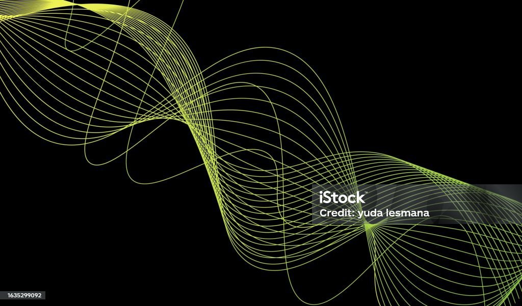 Line Wave Absrtact Abstract Wave Lines Background Stock Illustration - Download Image Now ...