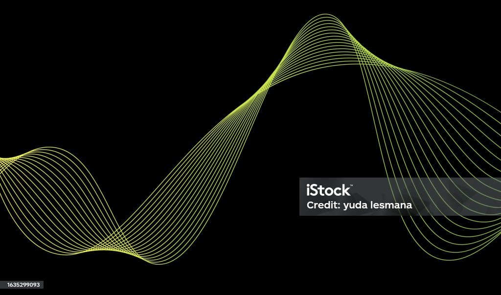 Line Wave Absrtact Abstract Wave Lines Background Stock Illustration - Download Image Now ...