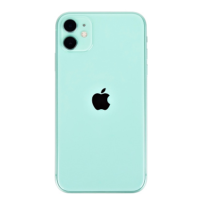 appel iphone blue color isolated