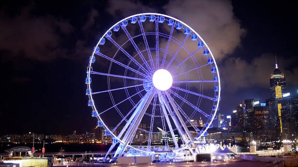 istock Hong Kong Observation Wheel at night. 1635329307