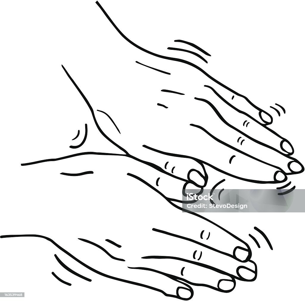 Masaże ręce - Grafika wektorowa royalty-free (Dotykać)
