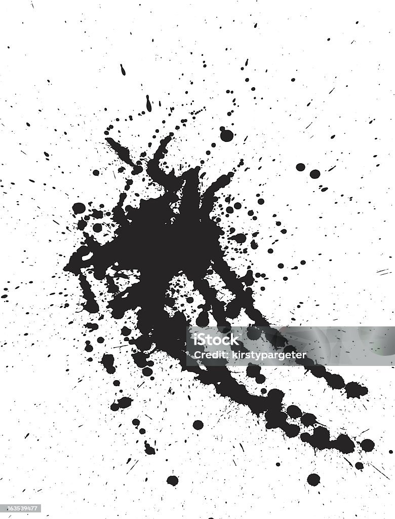 Détail peinture splat - clipart vectoriel de Abstrait libre de droits