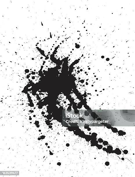 Détail Peinture Splat Vecteurs libres de droits et plus d'images vectorielles de Abstrait - Abstrait, Barbouillé, Blanc