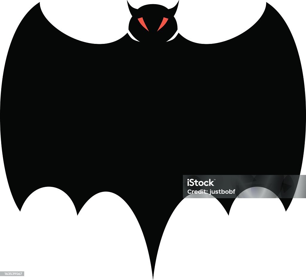 Halloween pipistrello profonda - arte vettoriale royalty-free di Bambino