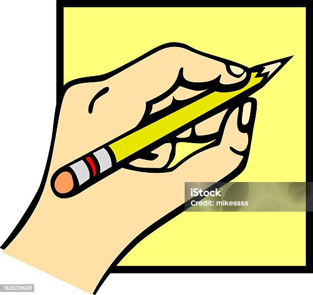 Hand Writing Stock Illustration - Download Image Now - Arts Culture and Entertainment, Color Image, Concepts