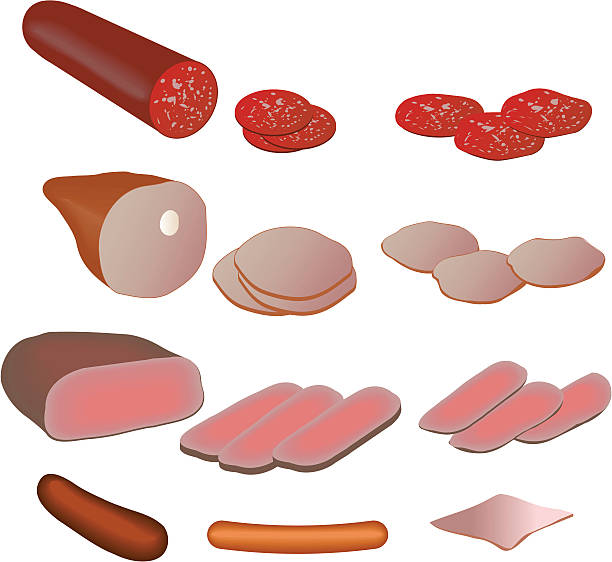 昼食の肉イラストレーション - bologna点のイラスト素材／クリップアート素材／マンガ素材／アイコン素材
