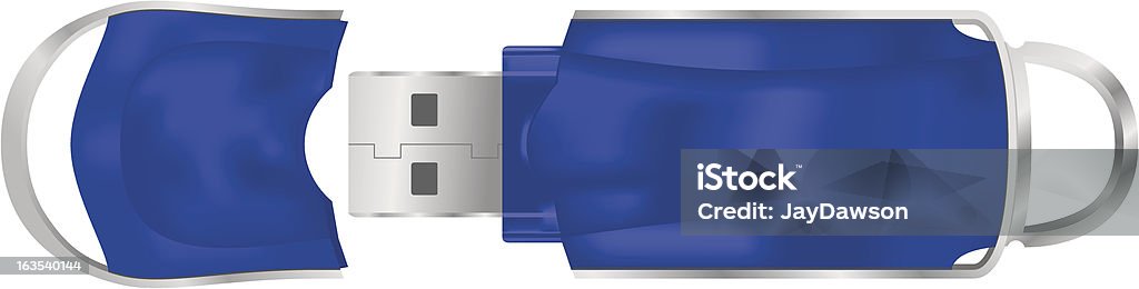 Флэш-накопитель USB - Векторная графика USB-кабель роялти-фри