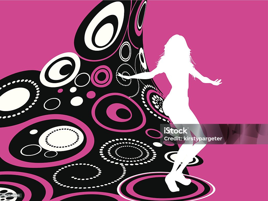 Funky femme - clipart vectoriel de Abstrait libre de droits