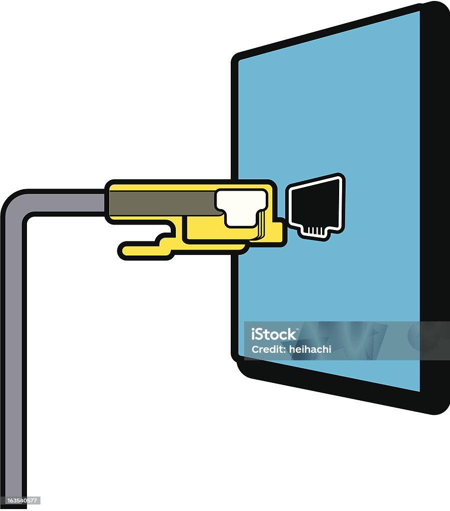 モデムプラグ、アウトレット - つながりのロイヤリティフリーベクトルアート