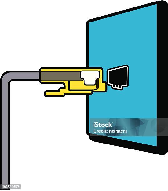 Vetores de Conexão Para Modem E Saída e mais imagens de Comunicação - Comunicação, Conexão, Ilustração e Pintura