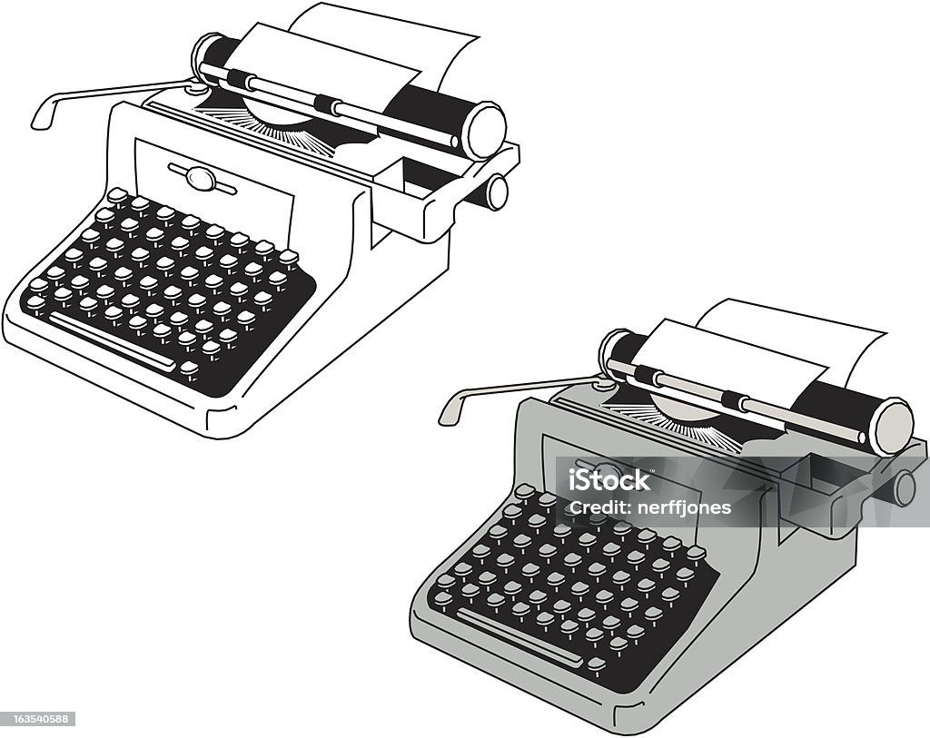 Ficheiro EPS-Máquina de Escrever - Royalty-free Máquina de Escrever arte vetorial