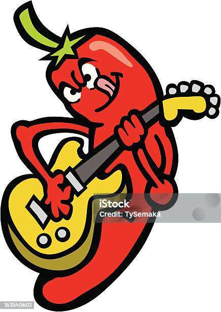 Red Hot Chili Pieprz - Stockowe grafiki wektorowe i więcej obrazów Czerwona papryka chili - Czerwona papryka chili, Czerwony, Dowcip rysunkowy