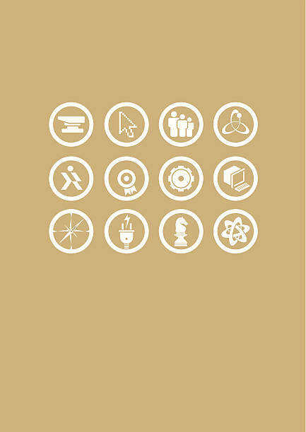 Icons vector art illustration