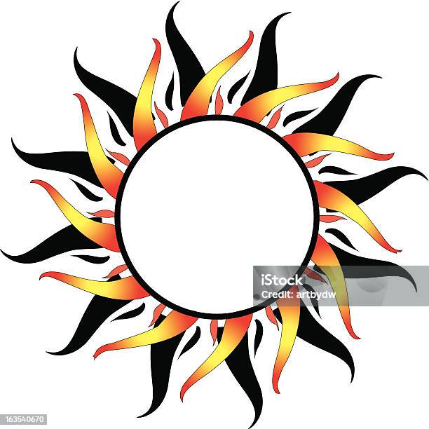 Солнце 2 — стоковая векторная графика и другие изображения на тему Векторная графика - Векторная графика, Восток, Гореть